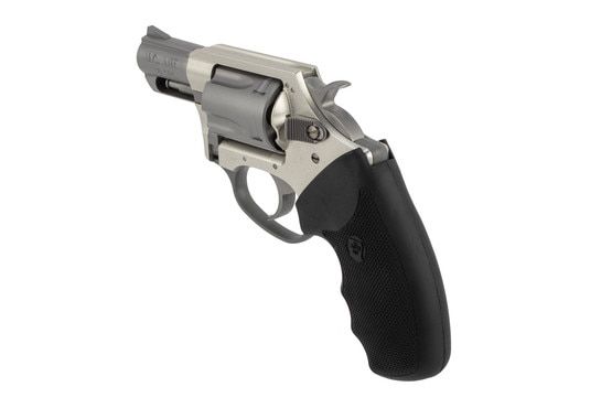 Charter Arms 38 Special 5 shot revolver features a rubber grip